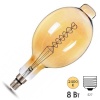 Лампа Gauss Filament BT180 8W 2400К 620lm Е27 golden flexible LED