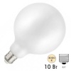 Лампа Gauss Filament G125 10W 3000К 1070lm Е27 milky диммируемая LED