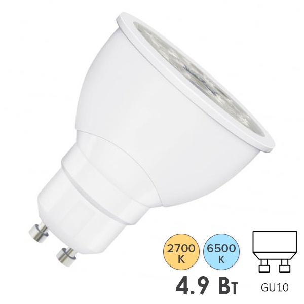 Светодиодная лампа LEDVANCE SMART+ Spot Tunable White 5W (замена 40W) 220-240V 45град. GU10