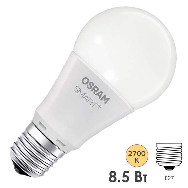Светодиодная лампа LEDVANCE SMART+ Classic DIM 8.5W (замена 60W) E27