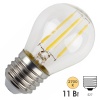 Лампа филаментная шарик ЭРА F LED P45 11W 827 E27 теплый свет (5056306014680)