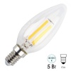 Лампа филаментная свеча ЭРА F-LED B35 5W 840 E14 5W нейтральный белый свет