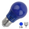 Лампа светодиодная ЭРА STD ERABL50-E27 3W груша синий для белт-лайт