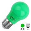 Лампа светодиодная ЭРА STD ERAGL50-E27 3W груша зеленый для белт-лайт