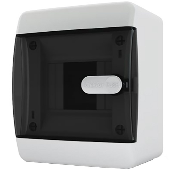 Щит навесной CNK 40-04-1 (1x4) модулей прозрачная черная дверца IP41 Tekfor (электрический шкаф)