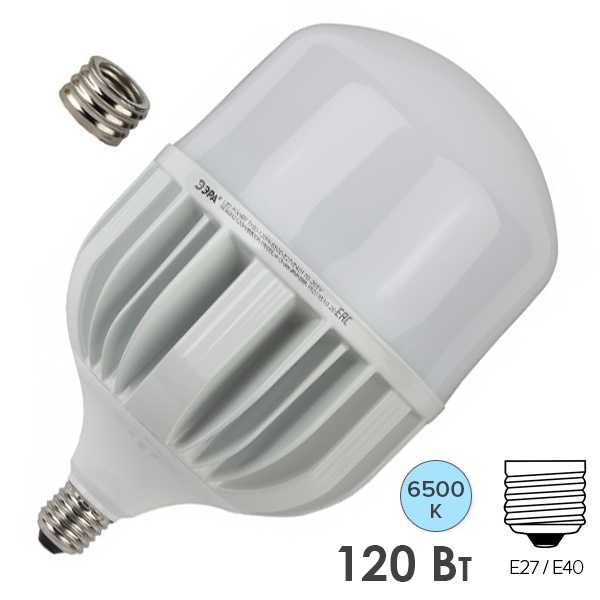 Лампа светодиодная STD LED POWER T160 120W 6500K E27-E40 колокол холодный дневной свет ЭРА
