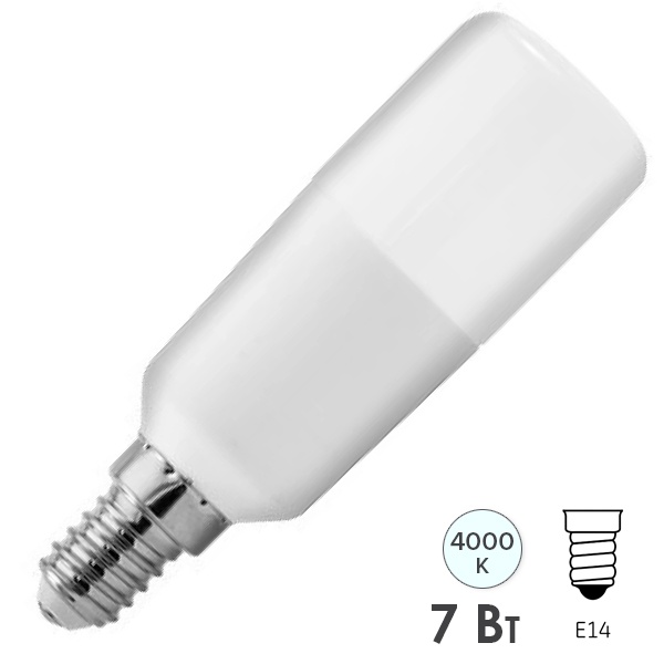 Лампа Tungsram LED 7W STIK 840 100-240V E14 F 600lm d32x103mm