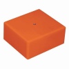 Коробка огнестойкая MB75 75х75х40 Е110 для открытой проводки оранжевая IP41 2P (1,5-2,5мм) Ecoplast
