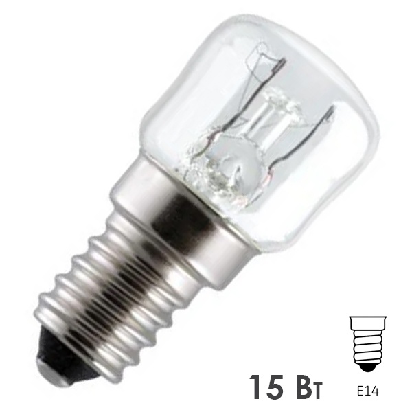 Лампа для духовых шкафов Tungsram OVEN 15W P1 300°С 230V E14 BX d22.5x49mm