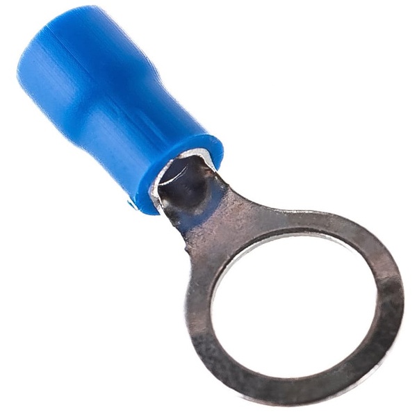 Наконечник кольцевой изолированный d10.5мм 1.5-2.5мм (НКи 2.5-10) синий REXANT