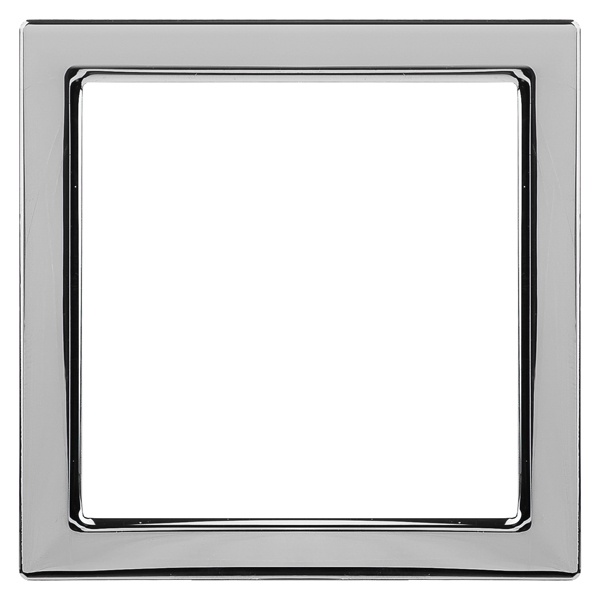 Вставки для рамок из стекла, дерева и алюминия DKC Avanti хром, 1 пост (2 мод.)
