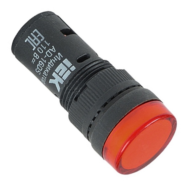 Лампа ИЭК AD16DS(LED)матрица d16мм красный 24В AC/DC BLS10-ADDS-024-K04 .
