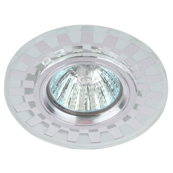 Светильник ЭРА DK LD47 SL /1 декоративный со светодиодной подсветкой MR16, зеркальный