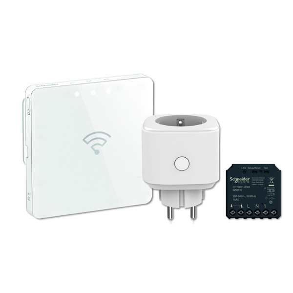 Набор Старт SE Wiser IP-шлюз, мобильная розетка, микромодуль выключателя, WiFi, ZigBee 3.0