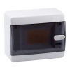 Щит навесной КЭАЗ 6 (1x6) модулей IP41 прозрачная черная дверца OptiBox P-CNK-1-06-IP41 (электрический шкаф)