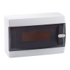 Щит навесной КЭАЗ 12 (1x12) модулей IP41 прозрачная черная дверца OptiBox P-CNK-1-12-IP41 (электрический шкаф)