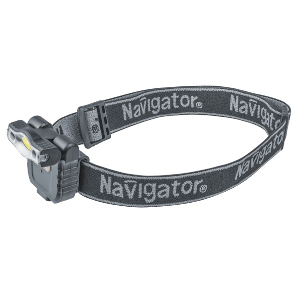 Фонарь налобный Navigator 93 190 NPT-H27-ACCU 1COB LED 3W аккумулятор 3.7V 500mAh