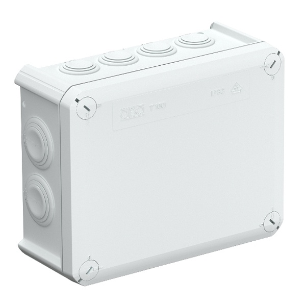 Коробка распределительная 190x150х77 мм влагозащищенная белая IP66 T160 7хМ25 5хМ32 OBO Bettermann