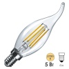 Лампа филаментная светодиодная свеча на ветру Osram LED STAR CL BA60 5W/827 600Lm E14 Filament 230V