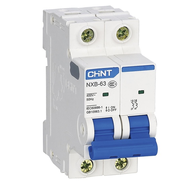 Автоматический выключатель NXB-63S 2P 20А 4.5kA х-ка C (R) CHINT (автомат электрический)