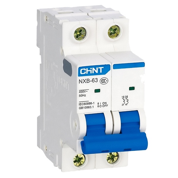 Автоматический выключатель NXB-63S 2P 16А 4.5kA х-ка D (R) CHINT (автомат электрический)