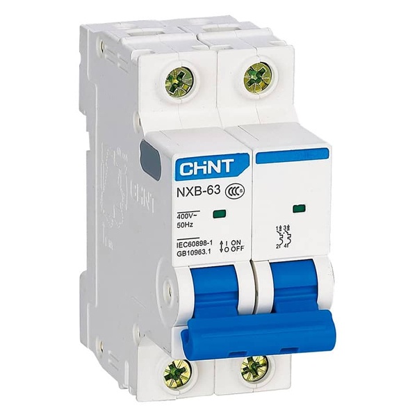 Автоматический выключатель NXB-63 2P 1А 6kA х-ка C (R) CHINT (автомат электрический)