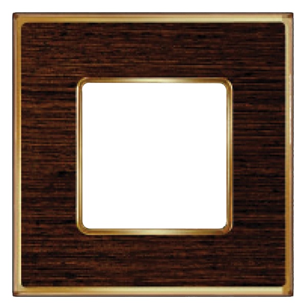 Рамка 1-ная Fede Vintage Wood, wengue-bright gold