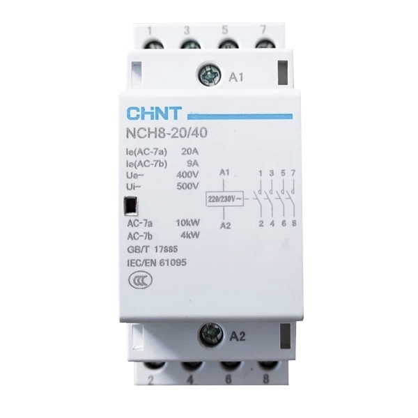 Контактор модульный NCH8-20/22 20A 2НЗ+2НО AC220/230В 50Гц (R) CHINT