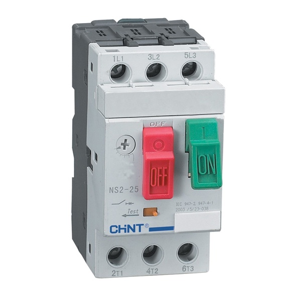 Автоматический выключатель защиты двигателя NS2-25 0.16-0.25A (R) CHINT (автомат электрический)