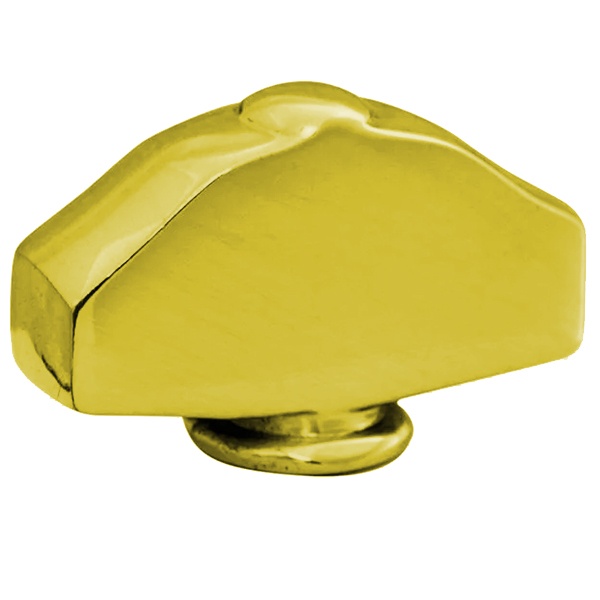 Поворотная ручка овального типа с кнопкой Fede Bright gold