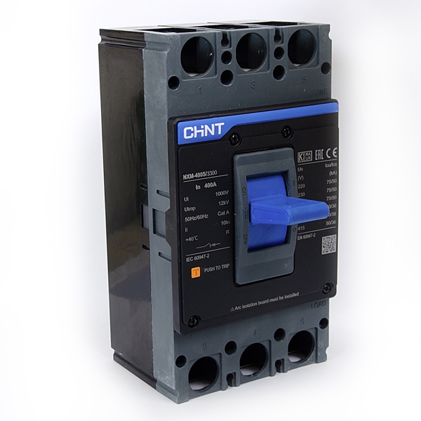 Автоматический выключатель NXM-400S/3Р 400A 50кА CHINT (автомат электрический)