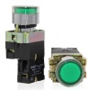 Кнопка управления NP2-EW3365 1НО+1НЗ зеленая с подсветкой AC/DC230В(LED) d22мм IP40 CHINT