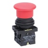 Кнопка управления Грибок с самовозвратом NP2-EC42 без подсветки красная 1НЗ d22mm IP40 CHINT