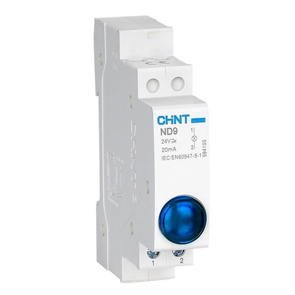 Индикатор ND9-1b синий , AC/DC230В (LED) CHINT