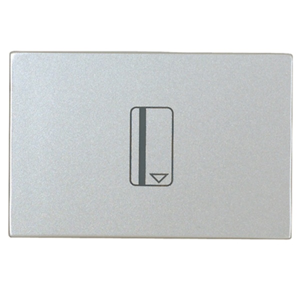Выключатель карточный (54 мм) с задержкой (5 - 90 сек) 2м ABB Zenit, серебристый (N2214.5 PL)
