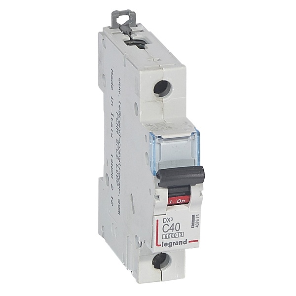 Автоматический выключатель Legrand DX3 1П C40A 6/10kA 1 модуль (автомат) (автомат электрический)