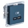Зарядка USB тип С 65W высокоскоростная зарядка QC, PD,SE AtlasDesign, изумруд