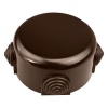 Коробка распределительная D90*45мм ( 4 ввода в комплекте ) Bironi Ришелье, пластик коричневый