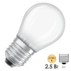 Лампа филаментная шарик Osram PARATHOM PCL P 2,5W/827 (25W) FR 230V E27 250lm