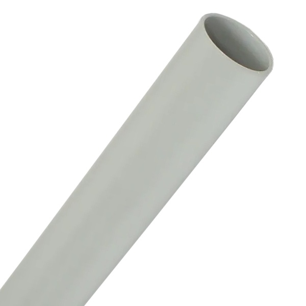 Труба гладкая жёсткая ПВХ 20 мм лёгкая серая [3м/шт, уп. 93м] IEK