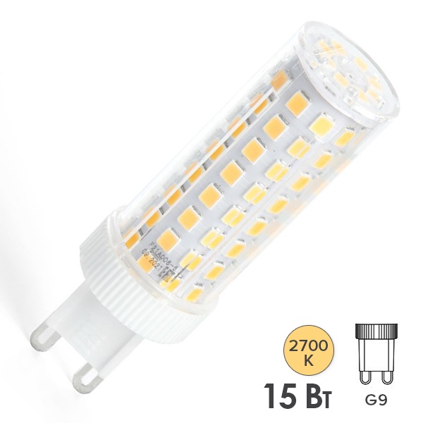 Лампа светодиодная Feron LB-437 15W 230V 2700K G9