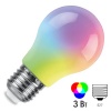 Лампа светодиодная Feron LB-375 A50 3W 230V E27 RGB матовый плавная сменая цвета