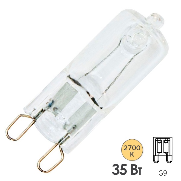Лампа галогенная (КГЛ) капсульная FERON HB9/JCD9 35W 230V JCD9/G9