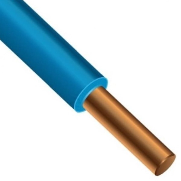 Провод установочный ПуВнг(А)-LS 1х2,5 силовой медный (ПВ-1) синий ГОСТ 31947 ККЗ