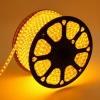 Лента светодиодная LED SMD 5050 60LED/м, желтая, 220В IP67 13x8мм 100м