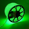 Лента светодиодная LED SMD 5050 60LED/м, зеленая, 220В IP67 13x8мм 100м