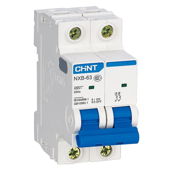 Автоматический выключатель NXB-63S 2P 4А 4.5kA х-ка C (R) CHINT (автомат электрический)