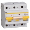 Автоматический выключатель ВА 47-100 3Р 16А 10 кА характеристика С ИЭК (автомат электрический)