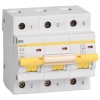 Автоматический выключатель ВА 47-100 3Р 40А 10 кА характеристика D ИЭК (автомат электрический)