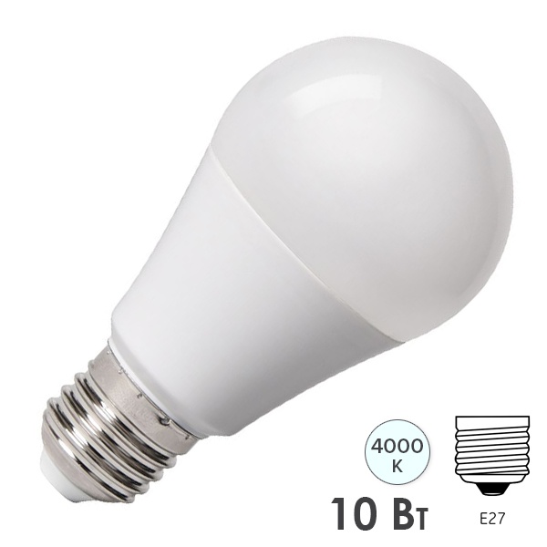 Лампа светодиодная низковольтная Feron LB-192 A60 10W 4000K 12-48V E27 800Lm матовая